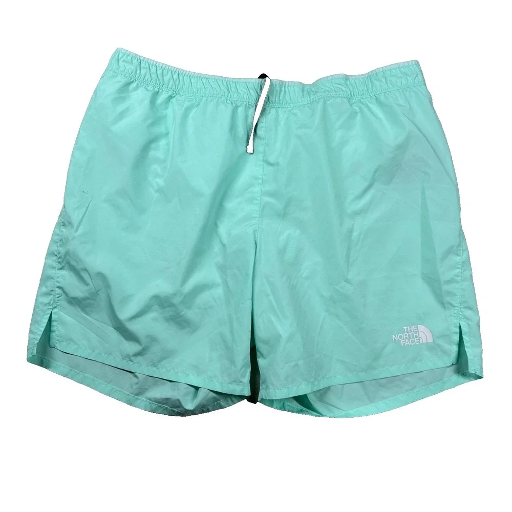 The North Face Shorts Mens L Lined Athletic Gym Workout Running Mint Green 7